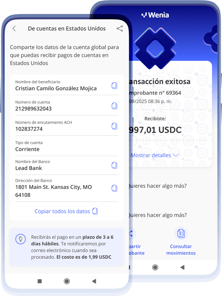transferencias con la cuenta global